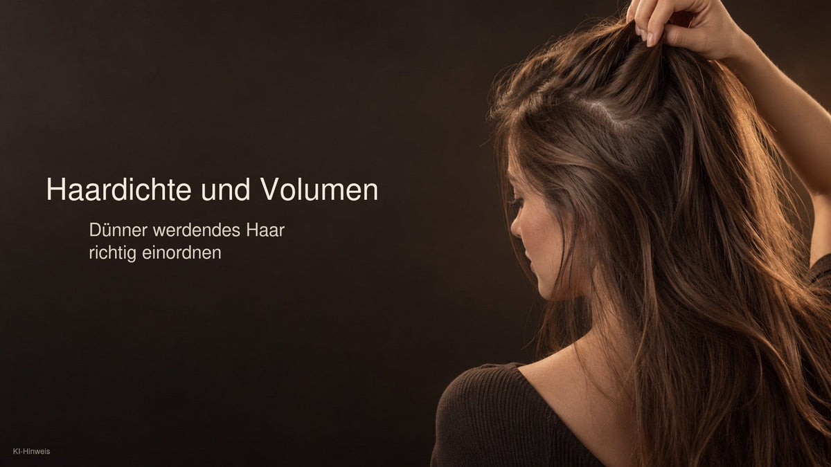 Haardichte und Volumen bei dünner werdendem Haar mit leichter Pflege und schonendem Styling