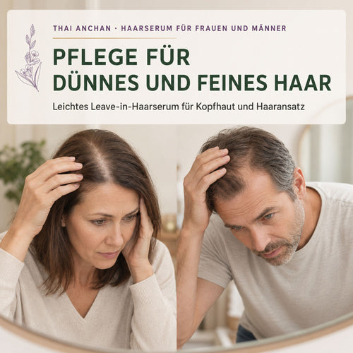 Pflege für dünnes und feines Haar mit Thai Anchan Haarserum