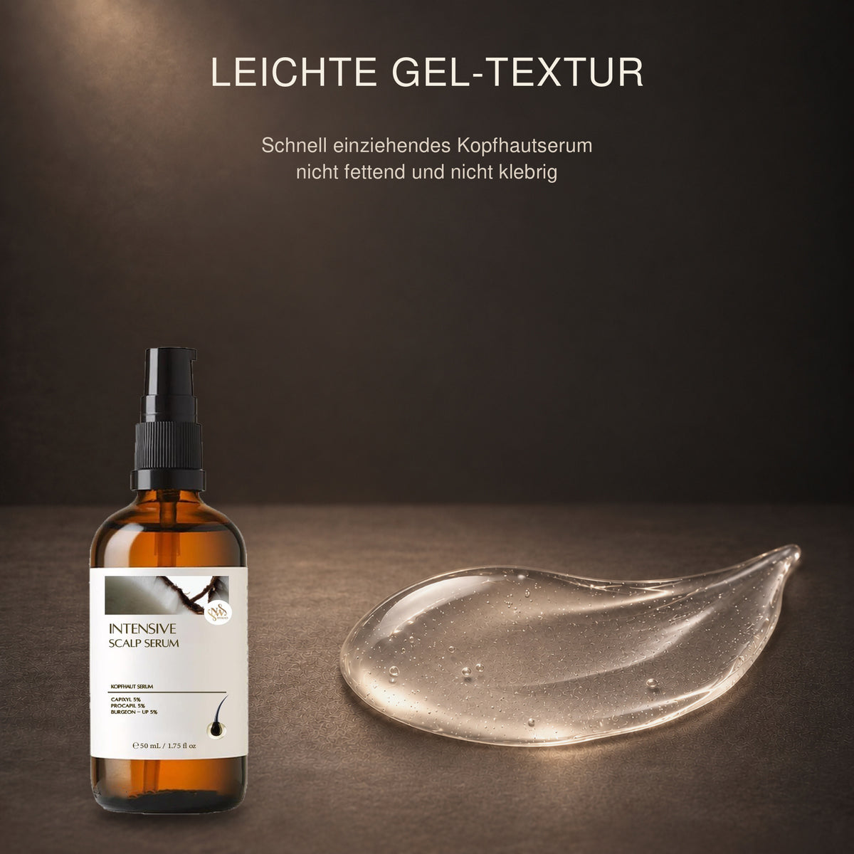 NW BRAND Intensive Scalp Serum mit leichter transparenter Geltextur für die tägliche Kopfhautpflege